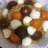 モッツァレラで♪カプレーゼ風チキンラーメン